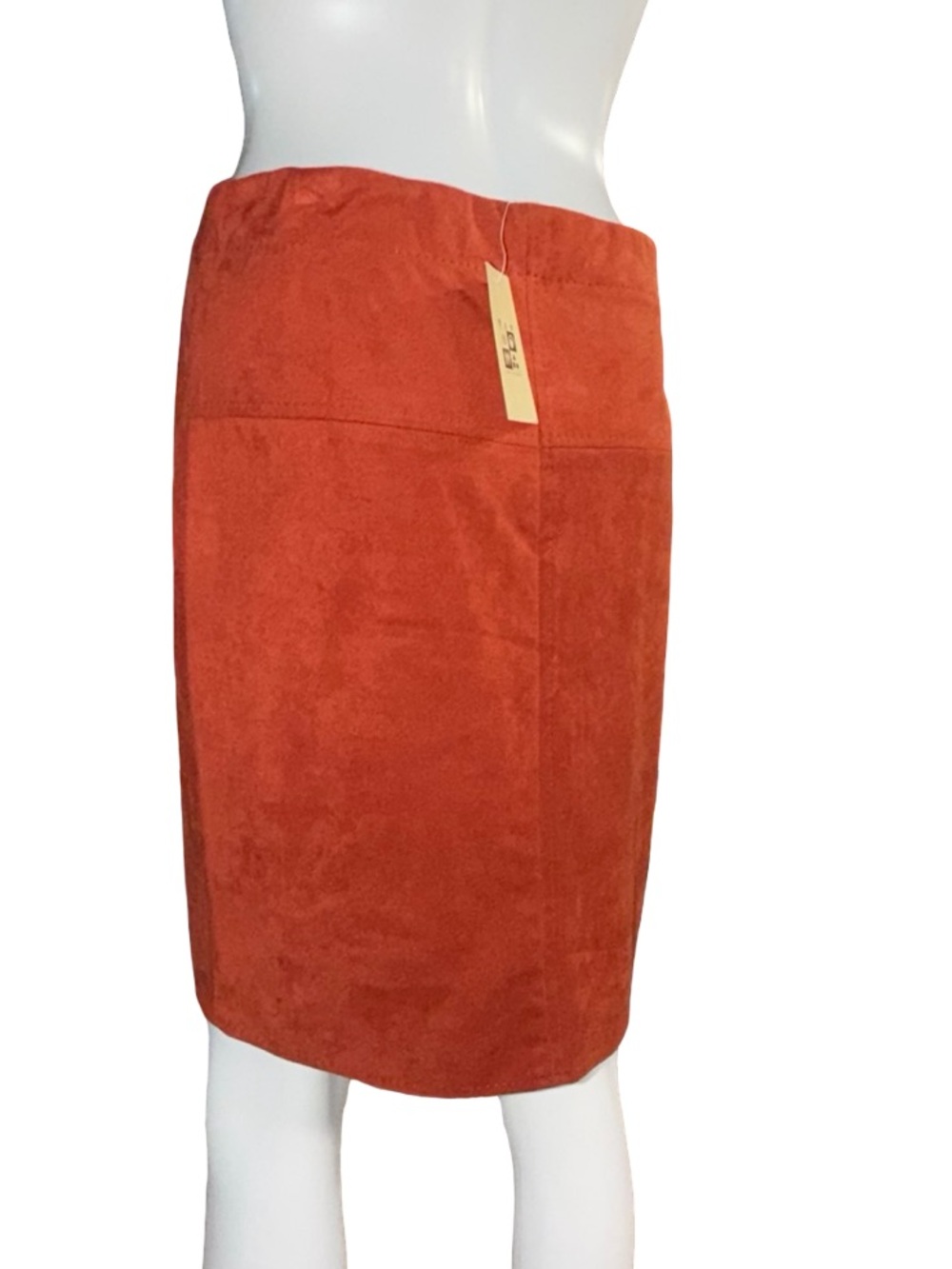 NWT Max Studio Terracotta Faux Suede A-Line Mini Skirt - Size S - Picture 9 of 11